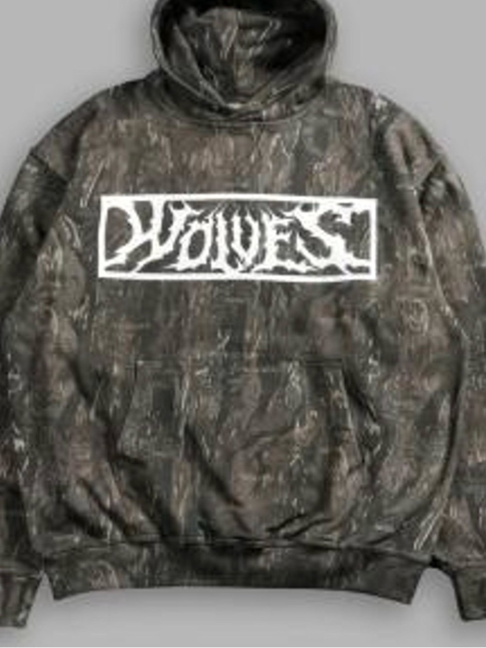 Darc sport Wolves' Camo Hoodie - Dark Olive Brown